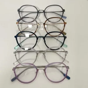 Round Titanium Eyeglasses Frames for Men and Women, Ultra-Lightweight