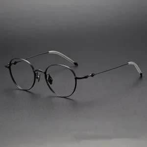 Round Titanium Optical Eyeglass Frame for Women