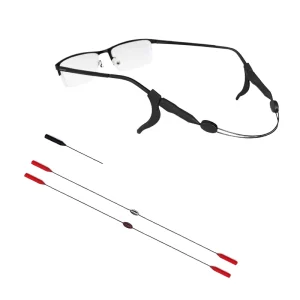 Rubber Eyewear Rope Children Adults Sports Eyeglass Sunglass Tape Wide Anti Slip Elastic Accessories Solid Pattern S&H SH 1223