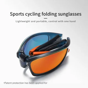 S24101 Folding Sports Sunglasses Polarized UV400 Cycling Glasses Portable Lightweight Outdoor Eyewear for Men and Women
