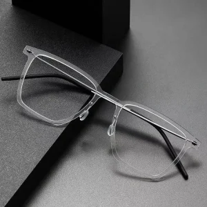 SH6554 Screwless Full-Rim Titanium Eyeglass Frames, Unisex