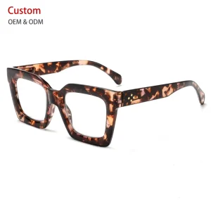 SKYWAY European and American Cross border Fashion Square Reading Glasses High definition Reading Anti blue Light Reading Glasses