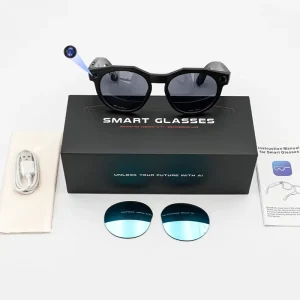 SNT NEX Smart Eyewear with 8MP Camera BT Call WIFI Transfer Video Recording Sunglasses Translation Al Smart Glasses