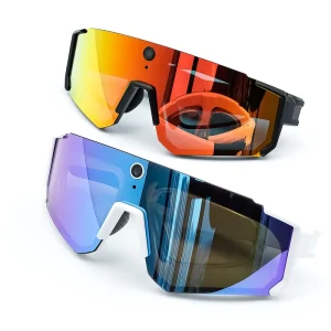 SNT SOLIS 8MP Camera Smart Glasses Men Outdoor Sport Cycling Voice Assistant Music Player AI Smart Eyewear
