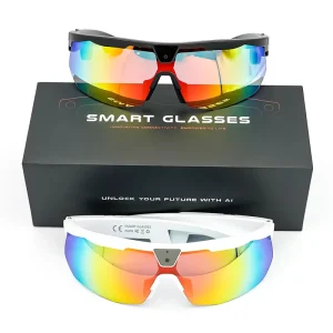 SNT STRIDE AI Translation Smart Glasses with Anti-Shake 8MP Camera Video Recording for Cycling