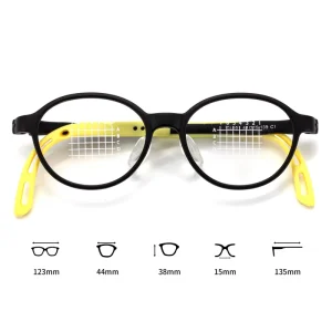 Safe Kids Clip on Glasses TR90 +Silica Screw less Flexible Adjustable Eye Glasses CL101 Kids Eyewear Children Optical Glasses