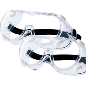 Safety Goggles Anti Fog with Clear Panoramic Lens for Industrial Laboratory Construction Woodworking Eye Protection