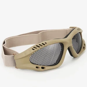 Safety Goggles Soft Elastic Headband Steel Mesh Workplace Safety Goggles for Use with Face Shield
