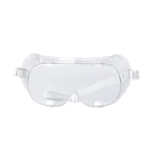 Safety Goggles for Children Kids Transparent Lens Anti Fog Plastic Rimless Protective Goggles with Band