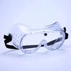 Safety Protective Glasses with Direct Vents and Flexible Thicker PVC Frame