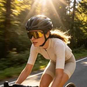 Semi-Rimless TR90 Cycling Sunglasses Stability High-Speed Riding Outdoor Eyewear
