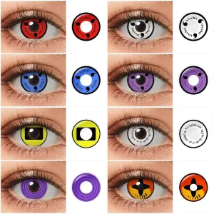 Sharingan Cosplay Contact Lenses Eye Color Lens Korean Colored Contacts Halloween Lentilles De Yeux for Eyes