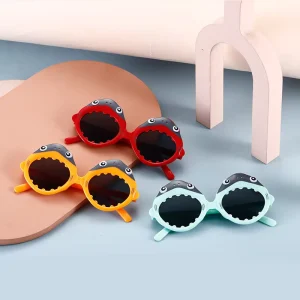Shark Shape Kids Sunglasses for Boys and Girls