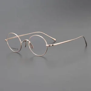 Shenzhen Titanium Light Optical Anti Blue Reading Glasses Custom Pure Men Women 8g Oval Style
