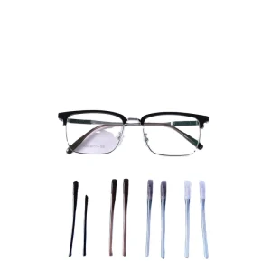 Short Thin Metal Eyeglass Frame Temple Sleeve with Round Hole