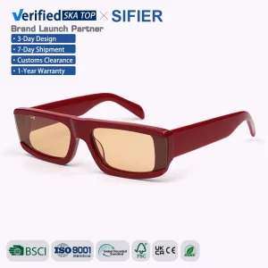 Sifier Eyewear DY 8103 Fashion Day Night Small Frames Vintage Unisex Rectangular Sunglasses
