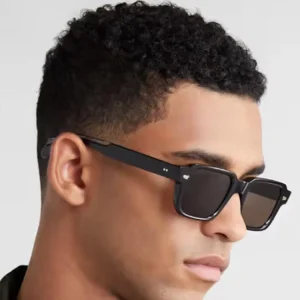 Sifier High Quality Luxury Black Rectangle Men Custom Logo Sunglasses