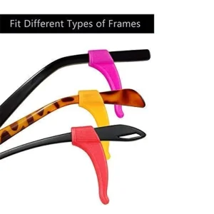 Silicone Anti-slip Ear Hooks for Glasses Multiple Colors Fits Most Eyeglass Frames