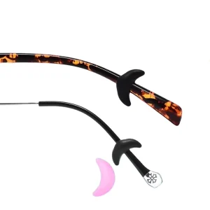 Silicone Anti-slip Eyeglass Holder Ear Hook Retainer Clip Temple Accessory