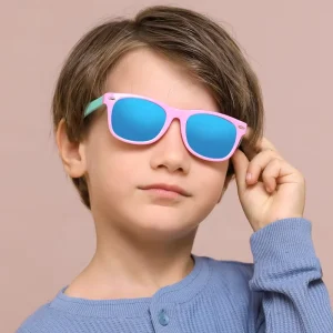 Silicone Baby Sunglasses, Lightweight, Anti-Radiation, Boys and Girls