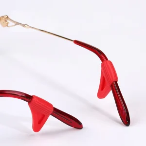 Silicone Eyeglass Holder with Colored Triangles