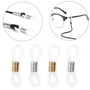 Silicone Glasses Chain with Non-Slip End Stoppers and Beaded Materials
