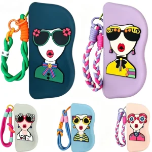 Silicone Glasses Storage Case with Lanyard
