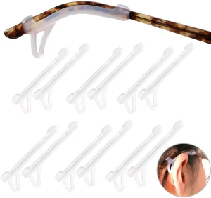 Silicone Lightweight Temple Tips for Eyeglasses & Sunglasses Ear Hook End Sleeves Glasses Stabilization Accessories Model F003