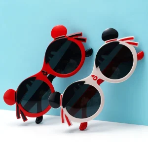 Silicone Polarized Cartoon Nezha Sunglasses for Boys and Girls