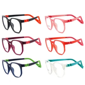 Silicone Rubber Kids Optical Frame PEBAX Material