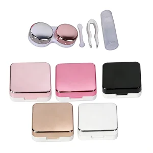 Simple Mini Medicinal Plastic CE Certified Sustainable Contact Lenses Box Travel Case Multi Purpose Household Use