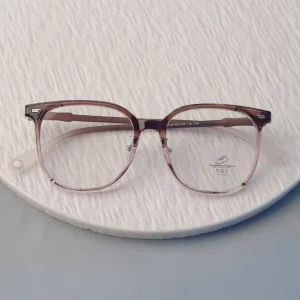Simple Wide Edge TR Frame for Students’ Daily Casual Flat Light Wearing Glasses