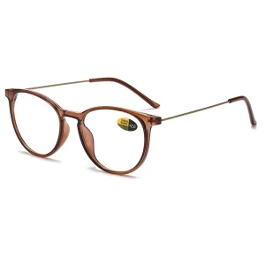 Slim Retro Optical Reading Frame +50 +75 +125 +175 +225 Anti-Blue Light Eco-Friendly for Men and Women