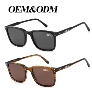 Slim Square-Frame Acetate Sunglasses for Men