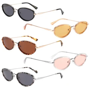 Small Oval Acetate Polarized Sunglasses