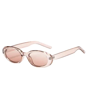 Small Oval Women’s Sunglasses with UV400 Protection for Outdoor Use