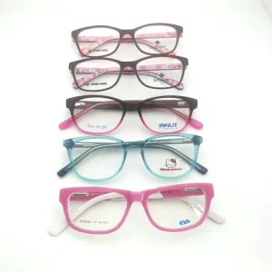 Small-Size Colorful Random-Assorted Acetate Kids Optical Frames for Girls