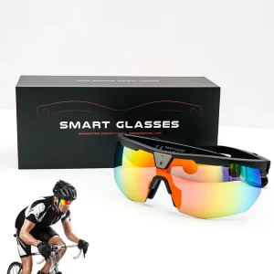Smart AI Glasses 8MP Camera Sports Sunglasses WiFi Transfer Anti Shake Video Recording Cycling Eyewear