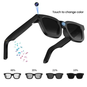 Smart Display Glasses with Camera and Video Display