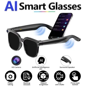 Smart Glasses 800W Camera Photo and Video Real-Time Translation Bluetooth Calls AI Assistant