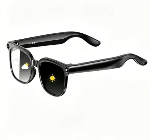 Smart Glasses 8MP Camera AI Assistant Real Time Translation Magnetic Charging Eyewear for Multilingual Business Meetings Travel