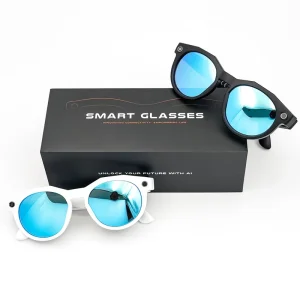 Smart Glasses with 8MP Camera, Bluetooth Calls, Wi-Fi Transfer, Video Recording and AI Translation