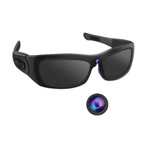 Smart Sports Sunglasses with 1080P HD, 5MP CMOS Camera, 120° Wide Angle, Audio and Video Recording, Phone Calls and Music