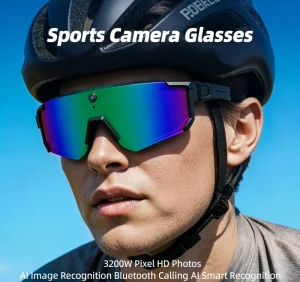 Smart Sports Sunglasses with AI Voice, Cycling and Running, Men and Women