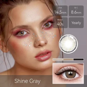Soft Colored Contact Lenses Brown Three-Tone Natural Green Blue Grey HEMA
