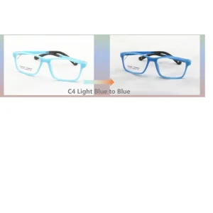 Soft Silicone Color-Changing Kids Eyeglasses Optical Frames for Children