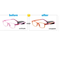 Soft Silicone Color-Changing Kids Eyeglasses Optical Frames for Children
