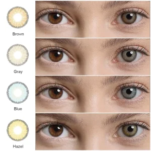 Soft Yearly Color Contact Lenses for Blue Eyes