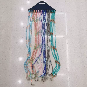 Solid-Color Beaded Eyeglass Chain