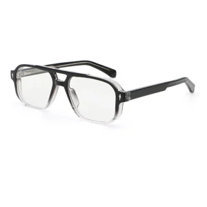 Solid Fashionable Full Rim Glasses for Women Comfortable Lightweight Frameless Computer Eyeglasses